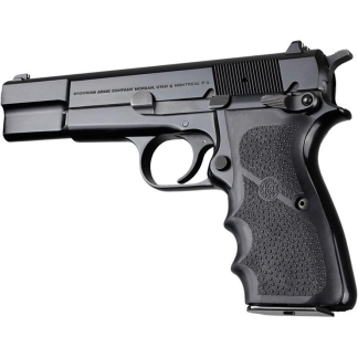 Hogue Browning Hi-Power Rubber Grips with Finger Grooves