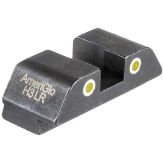 Ameriglo Tritium 2-Dot Rear Handgun Sight for Glock Yellow with White Front