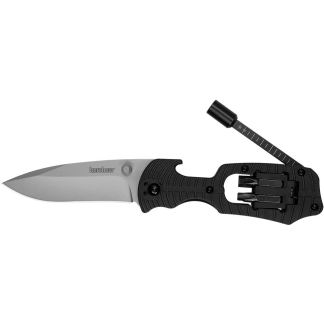 Kershaw Select Fire Folding Knife 3-2/5" Drop Point Blade Black