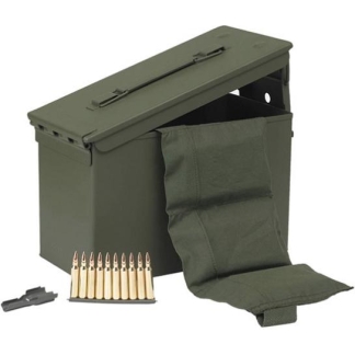 PMC Bronze Rifle Ammunition .223 Rem 55 gr FMJ 2900 fps 1680/ct (2-M2A1 Metal Boxes(840) w/ Bandoleer)
