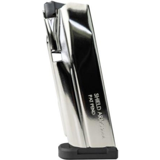Shield Arms S15 Gen 3 Handgun Magazine Electroless Nickel 9mm Luger 15/rd