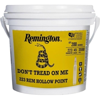 Remington UMC 250th Anniversary "Don't Tread On ME" Ammunition .223 Rem 45gr JHP 3550 fps 200/ct
