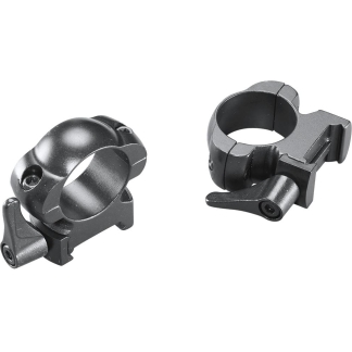 Weaver Grand Slam Leaver-Lok Top Mount Steel Scope Rings 1" High Matte