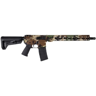 Shark Coast Tactical "M81 Woodland" Rifle 5.56mm 30rd Magazine 16" Barrel 15" MLOK Handguard