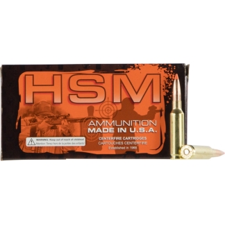 HSM AMMUNITION 300 WIN MAG 165GR TIPPING PT 20RD BOX 20 BOXES PER CASE