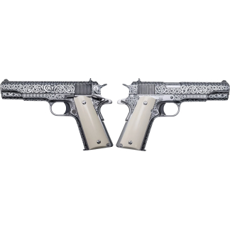 COLT GOVERNMENT 1911 SILVERADO 45ACP PISTOL FULL ENGRAVED/IVORY GRIP 7RD MAGAZINE 1-300 UNITS