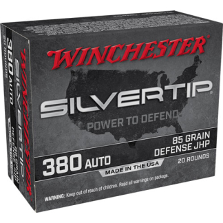 WINCHESTER SILVERTIP 380 ACP - 85GR HP 20RD 10BX/CS