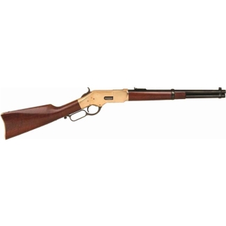 CIMARRON 1866 YELLOWBOY 38SPL - 16" BRASS/BLUED WALNUT