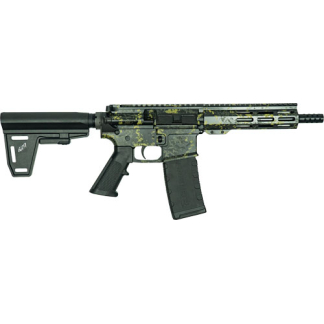 GLFA AR15 PISTOL 223 WYLDE - BUNDLE W/ 5 KNIVES LICHEN BLK
