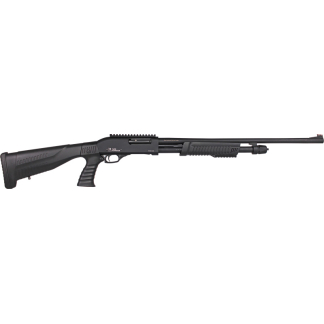 IVER JOHNSON PUMP 20GA 3" - 24" PISTOL GRIP BLACK SYNTH.