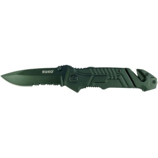 RUKO FOLDER SPRING ASSIST - 3.25" RUBBER BLACK HANDLE