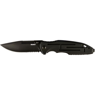 RUKO FOLDER SPRING ASSIST - 3.25" ALUMINUM BLACK HANDLE