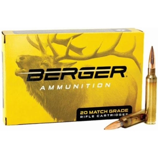 Berger Elite Hunter Rifle Ammunition 6.5mm Creedmoor 140gr HPBT 2842 fps 20/ct