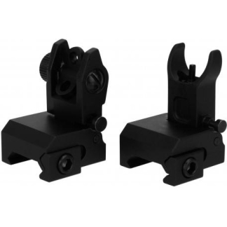 TacFire AR Front & Rear Flip Up Iron Sights