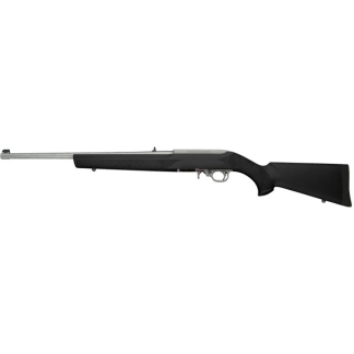 Hogue Youth Overmolded Rubber Stock for Ruger 10/22 Standard Barrel Channel Black