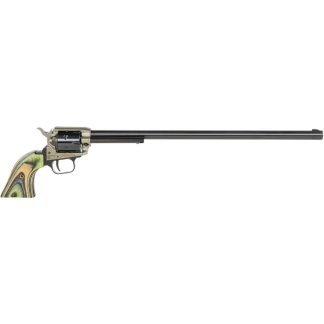 Heritage Rough Rider Handgun .22 LR 6/rd Capacity 16" Barrel Black with Laminate Green Grip