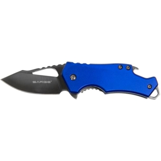 Sarge Knives Blue Fuse- Blue Pocket Knife & Bottle Opener