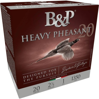 B&P Heavy Pheasant Shotshells 20ga 3'' 1-1/4oz 1300 fps #4 25/ct