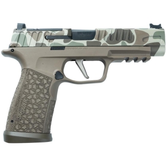 Sig Sauer P365 Fuse Duck Camo 2 Handgun 9mm Luger 21(2)&17(1)rd Magazines 4.3" Barrel LXG Front Optic Sight